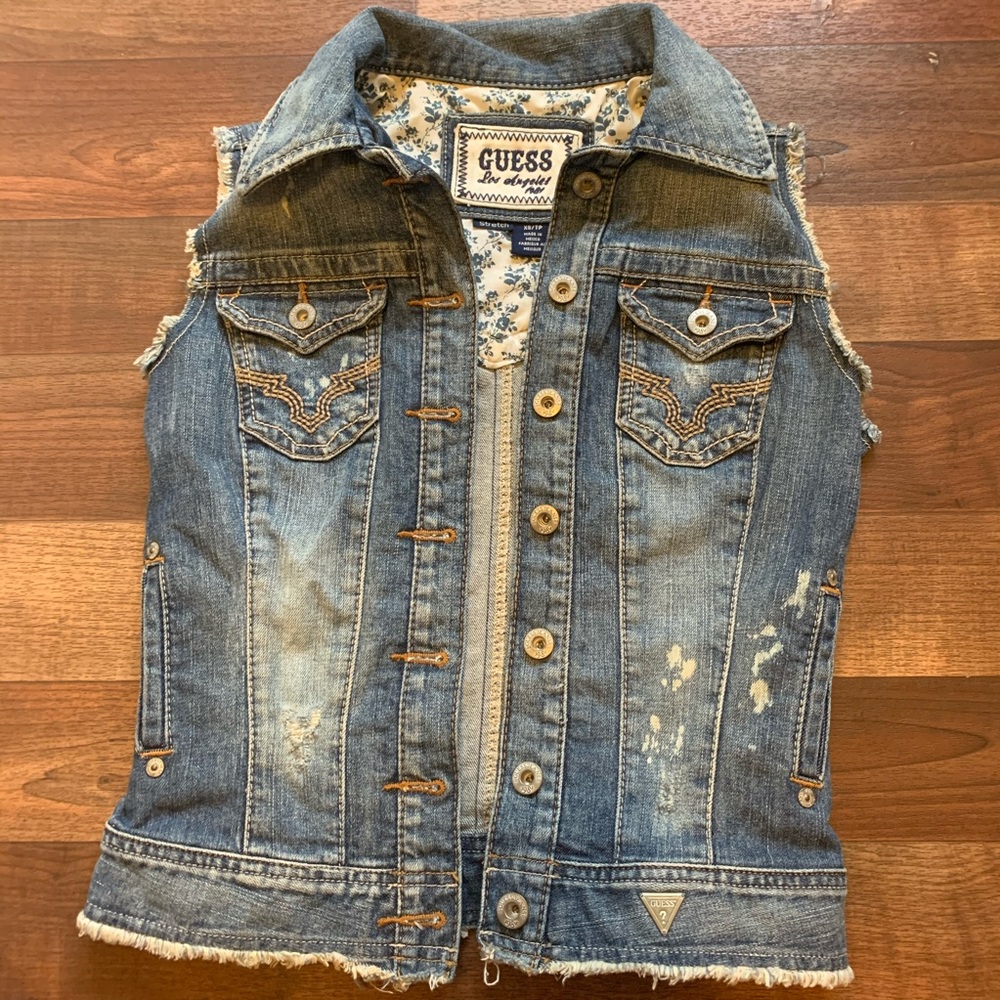 Guess denim vest/jacket